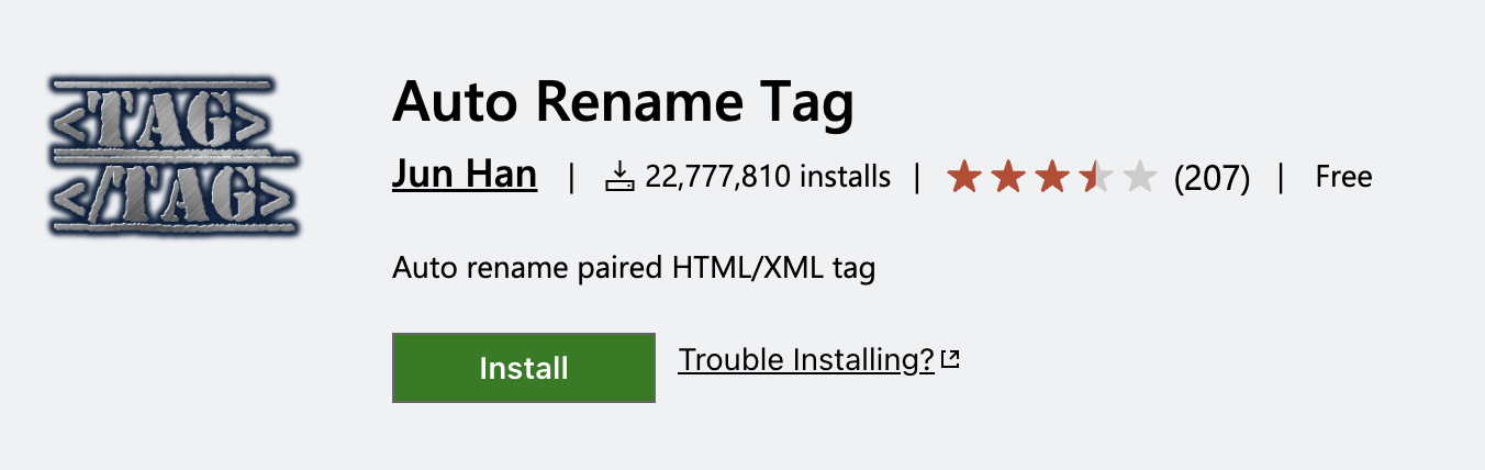 Auto Rename Tags