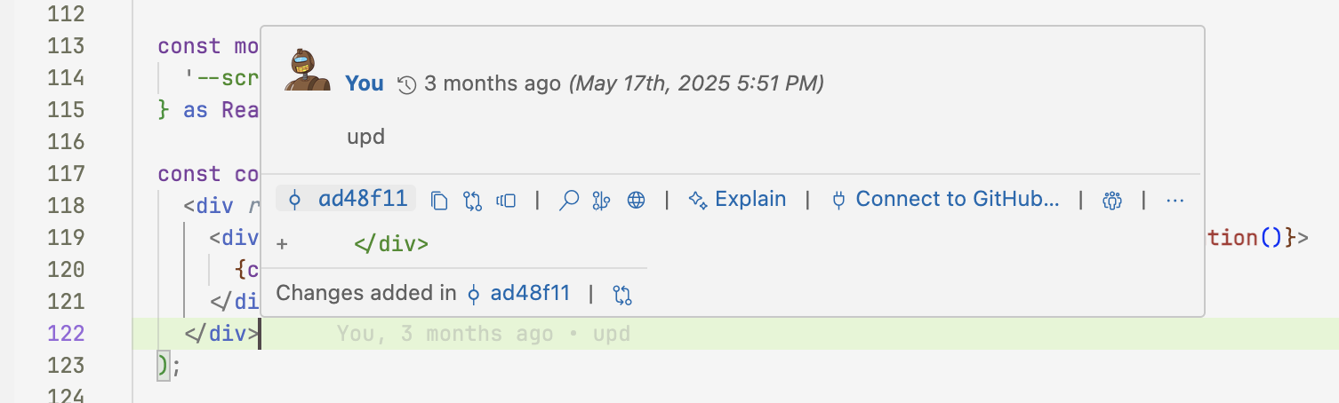 Git History Example