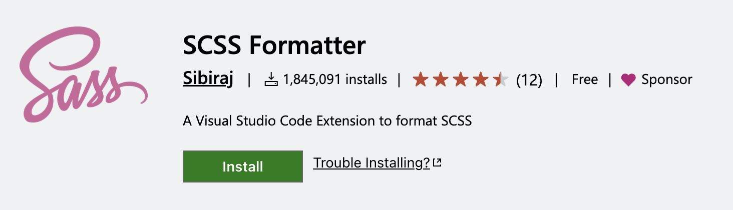 SCSS Formatter