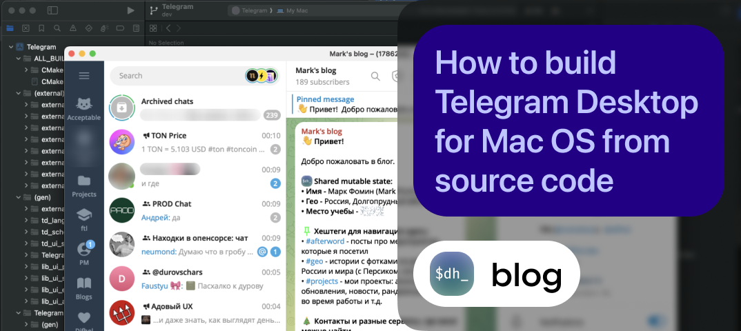 How to build Telegram Desktop for Mac OS from source code