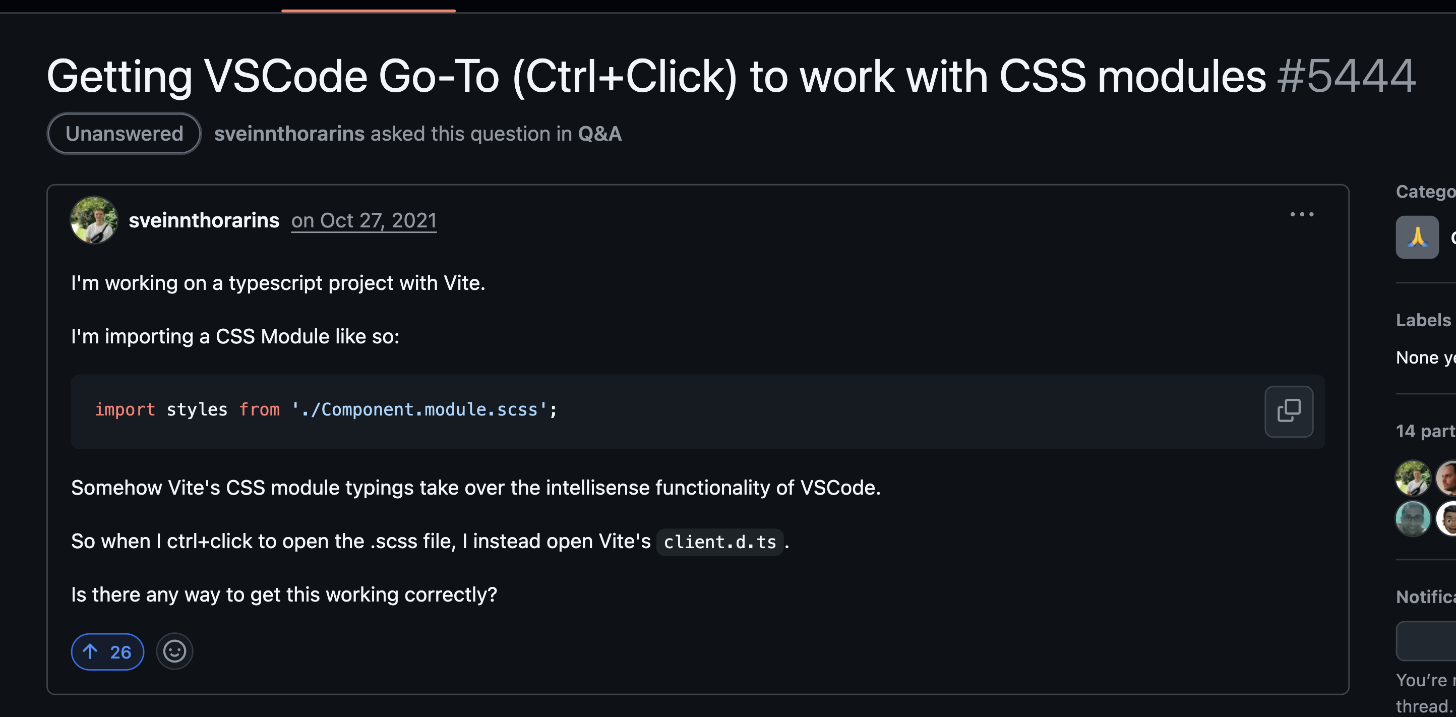 React CSS Modules GitHub Discussion